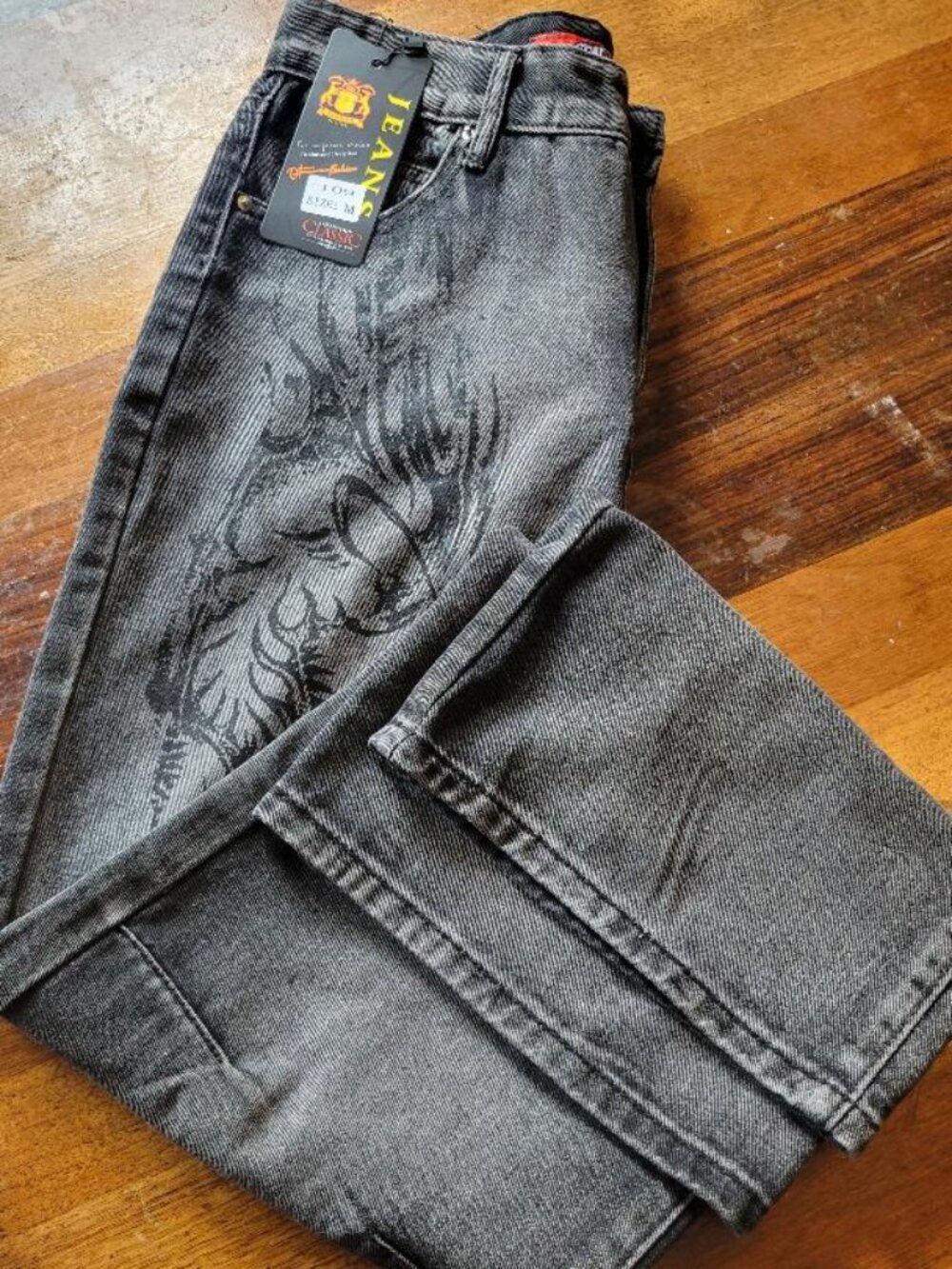 Colossus wide-leg jeans from Jaded London. BNWT with flawless hems.